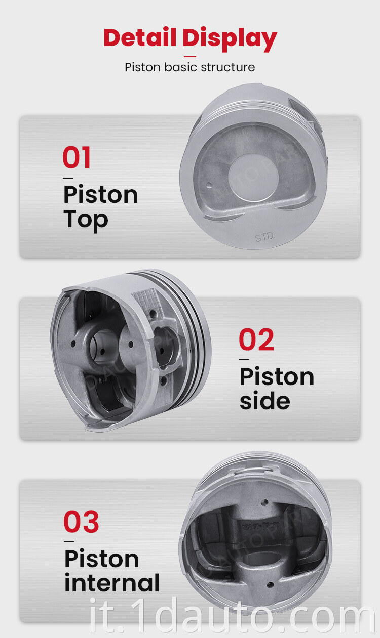 2RZ Diesel Engine Parts Piston for Toyota